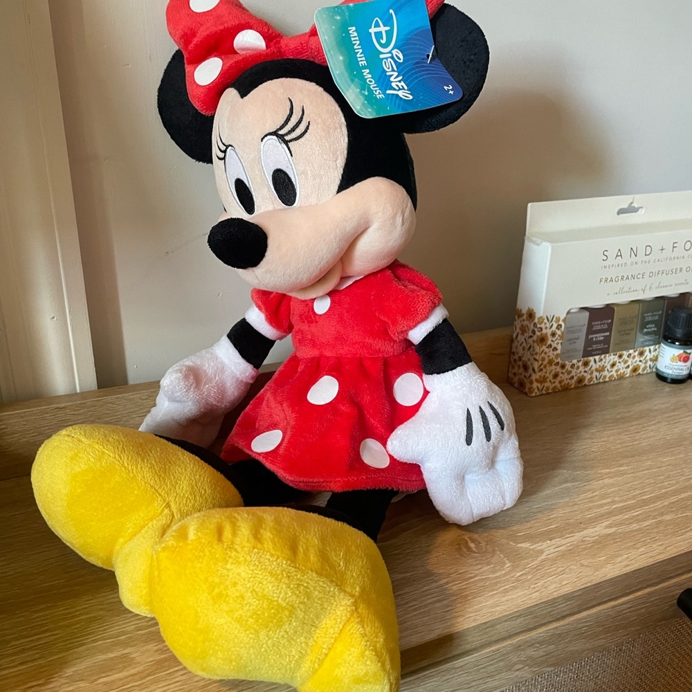 Disney Minnie Mouse Plush Toy - Red, Black, White, Yellow